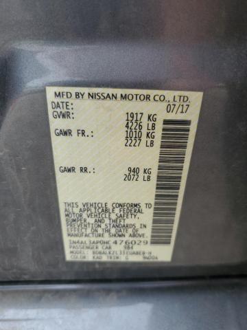 2017 NISSAN ALTIMA 2.5 - 1N4AL3AP0HC476029