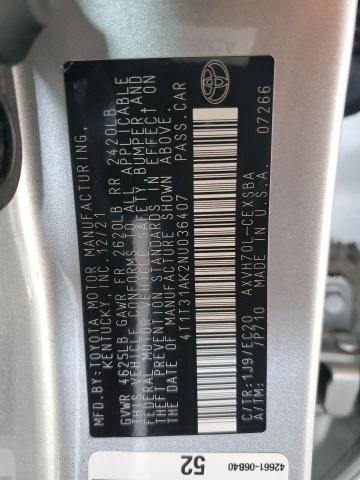 2022 TOYOTA CAMRY NIGH 4T1T31AK2NU036407