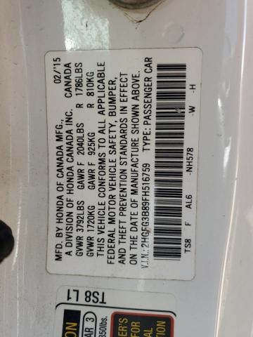 2015 HONDA CIVIC EX - 2HGFG3B89FH516759