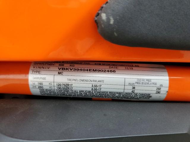 2014 KTM 1290 SUPER VBKV39404EM902466