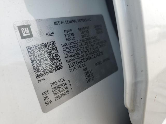 2019 GMC CANYON SLT 1GTG6DEN8K1274729