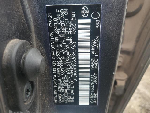 2022 TOYOTA PRIUS PRIM - JTDKAMFP6N3204180