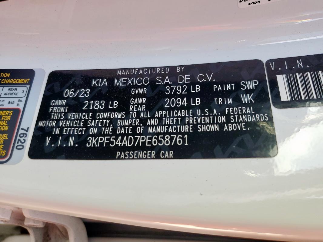 2023 KIA FORTE GT L 3KPF54AD7PE658761