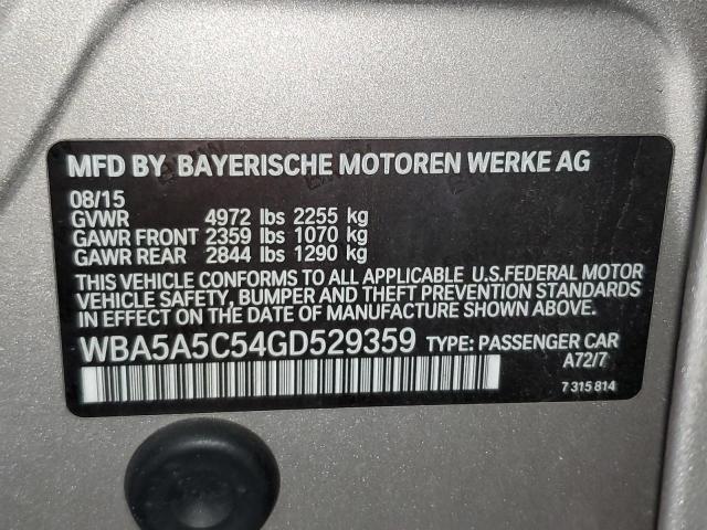 2016 BMW 528 I WBA5A5C54GD529359