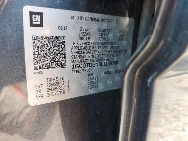 2020 CHEVROLET COLORADO Z 1GCGTDEN8L1139700