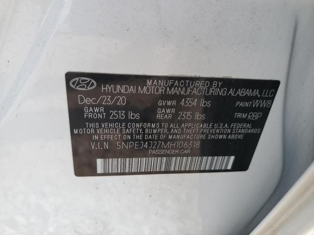 2021 HYUNDAI SONATA SEL - 5NPEJ4J27MH106318