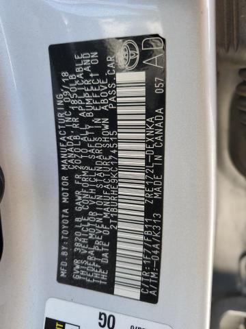 2019 TOYOTA COROLLA L - 2T1BURHE9KC174515