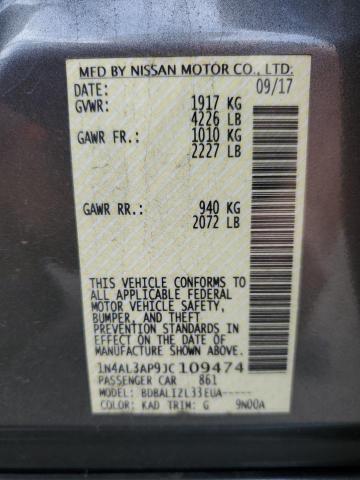 2018 NISSAN ALTIMA 2.5 1N4AL3AP9JC109474