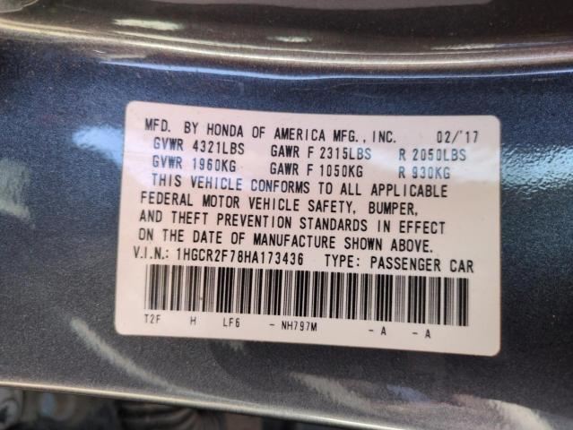 2017 HONDA ACCORD EX 1HGCR2F78HA173436