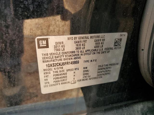 2015 GMC YUKON DENA - 1GKS2CKJ6FR149869
