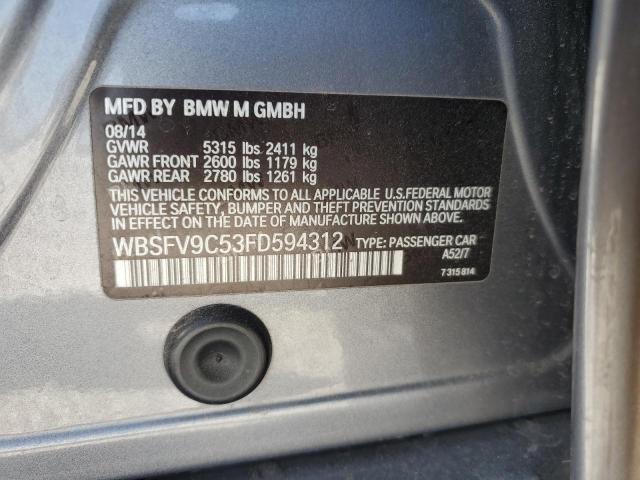 2015 BMW M5 WBSFV9C53FD594312