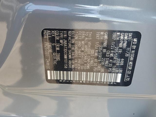2021 NISSAN ROGUE PLAT JN8AT3DC0MW101158