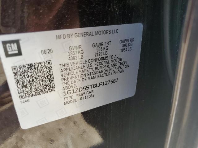 2020 CHEVROLET MALIBU LT 1G1ZD5ST8LF127587