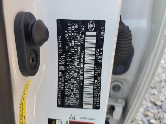 2017 TOYOTA CAMRY LE - 4T1BF1FK4HU305605