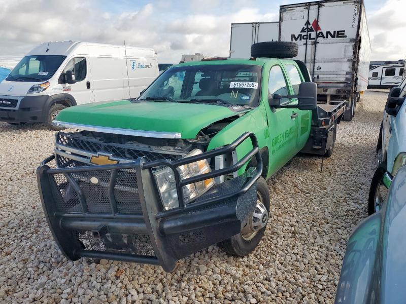 CHEVROLET SILVERADO 2013 green  diesel 1GB4KZC83DF142240 photo #1