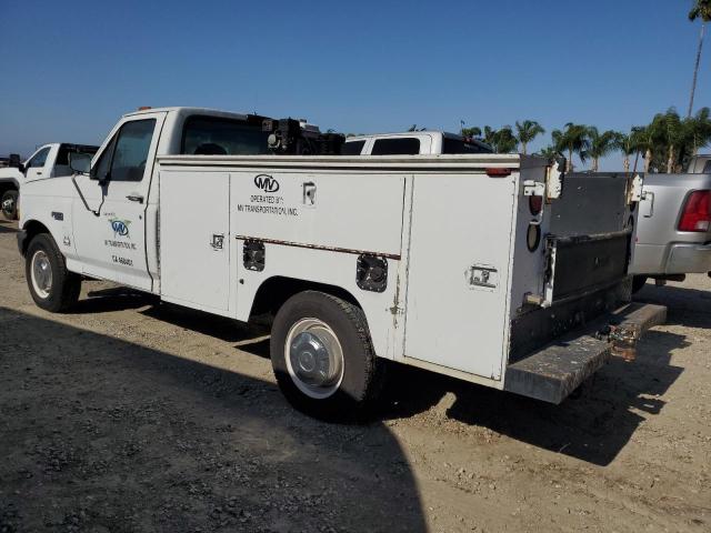 FORD F350 1995 white chassis gas 2FDHF37H5SCA64704 photo #3