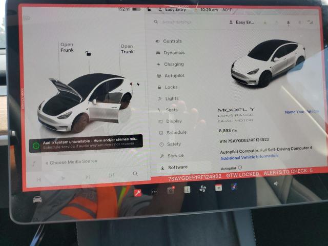 2024 TESLA MODEL Y 7SAYGDEE1RF124922