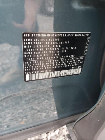2019 VOLKSWAGEN TIGUAN SE - 3VV2B7AX4KM196369