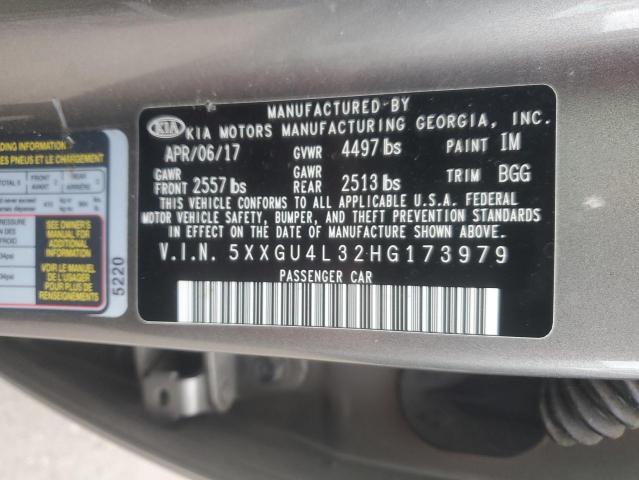 2017 KIA OPTIMA EX - 5XXGU4L32HG173979