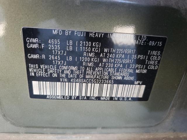 2016 SUBARU OUTBACK 2. - 4S4BSACC5G3233665
