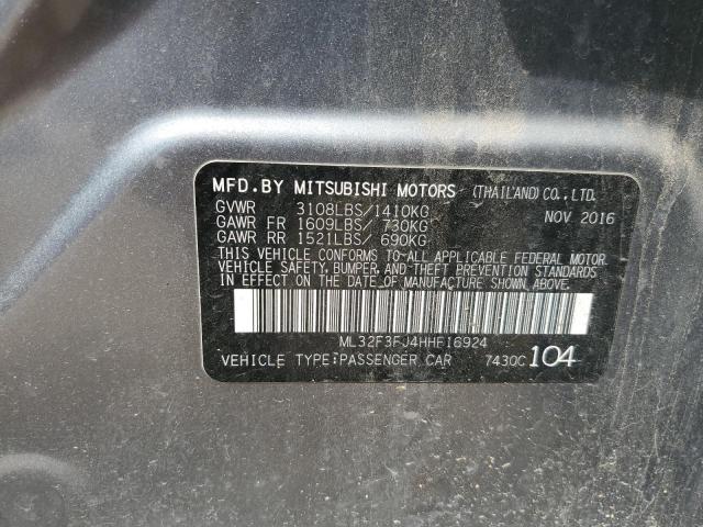 2017 MITSUBISHI MIRAGE G4 ML32F3FJ4HHF16924
