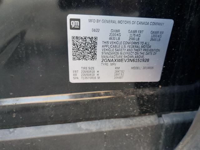 2022 CHEVROLET EQUINOX RS 2GNAXWEV3N6151928