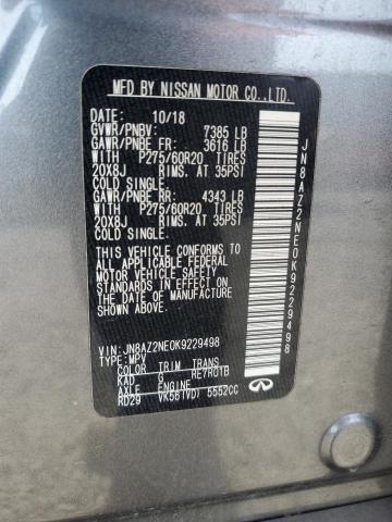 2019 INFINITI QX80 LUXE JN8AZ2NE0K9229498