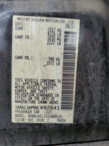 2017 NISSAN ALTIMA 2.5 1N4AL3AP9HC497641