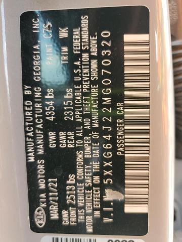 2021 KIA K5 GT LINE 5XXG64J22MG070320
