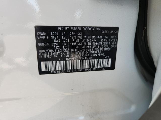 2023 SUBARU ASCENT 4S4WMAED7P3445386