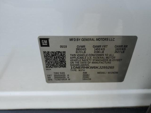 2019 CHEVROLET TRAVERSE L 1GNERHKW6KJ295265