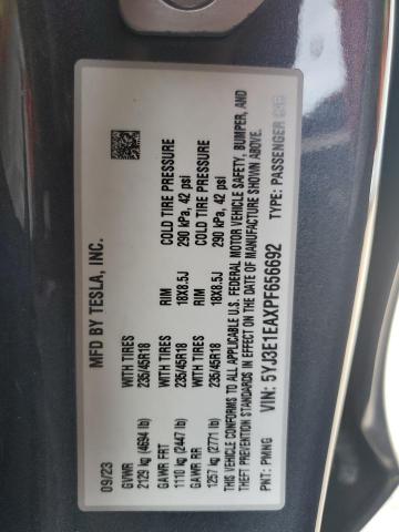 2023 TESLA MODEL 3 - 5YJ3E1EAXPF656692