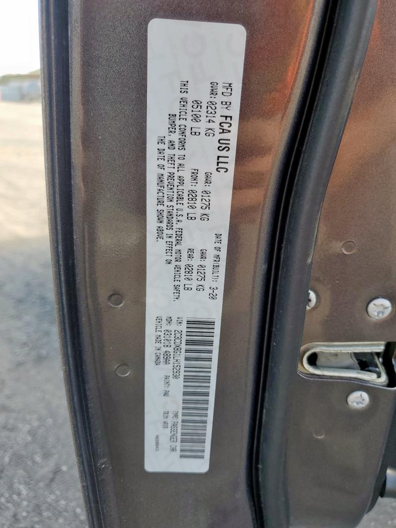 2020 DODGE CHARGER SX 2C3CDXBG1LH152930