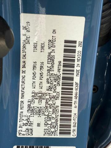 3TMCZ5AN8KM272578 Toyota Tacoma Double Cab 2019