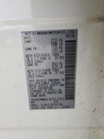 2016 NISSAN PATHFINDER - 5N1AR2MM6GC652161