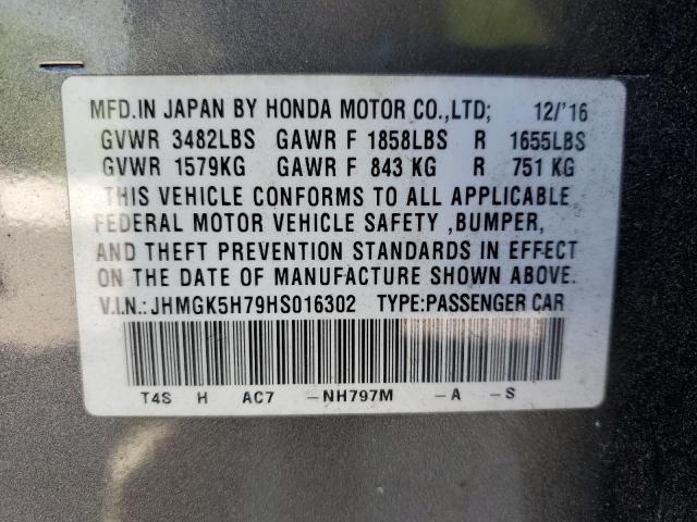 2017 HONDA FIT EX JHMGK5H79HS016302