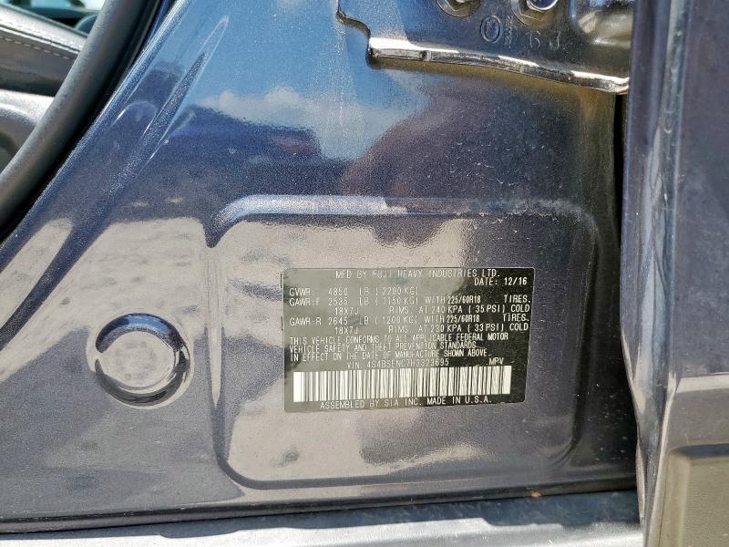 2017 SUBARU OUTBACK 3. 4S4BSENC7H3323695