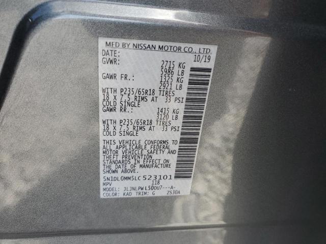 2020 INFINITI QX60 LUXE 5N1DL0MM5LC523101