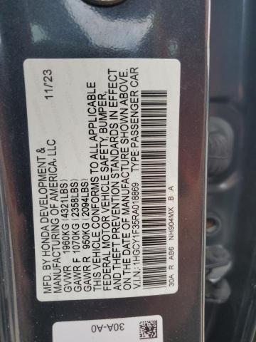 2024 HONDA ACCORD EX 1HGCY1F35RA018869