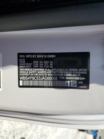 2018 BMW M4 WBS4Y9C53JAG66668