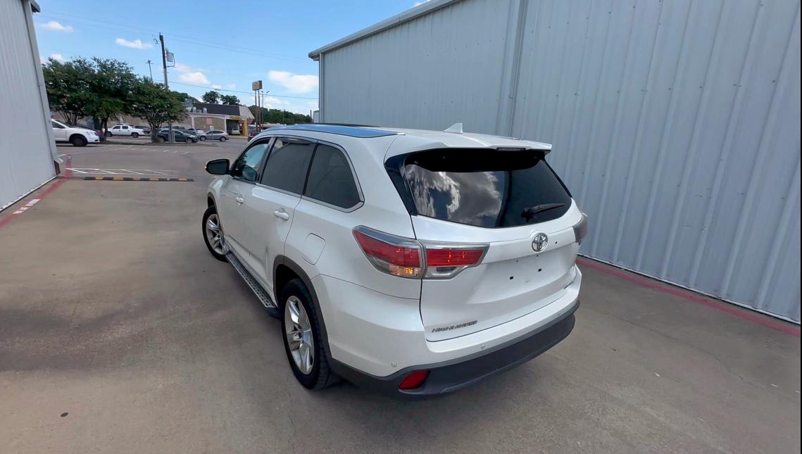 Vin: 5tdykrfh8es007510, lot: 63150215, toyota highlander limited 20143