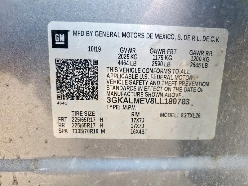 2020 GMC TERRAIN SL - 3GKALMEV8LL180783