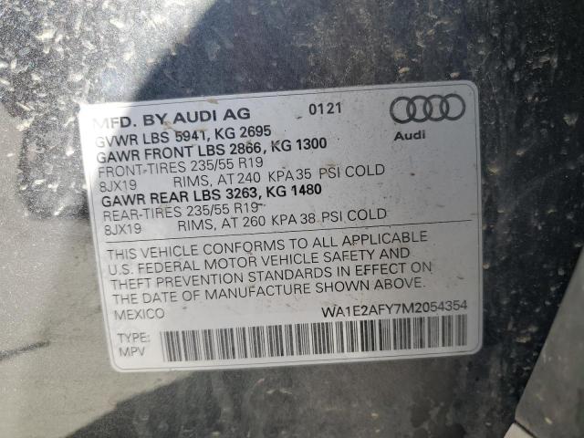 2021 AUDI Q5 E PREMI WA1E2AFY7M2054354
