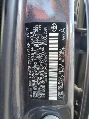 2018 TOYOTA PRIUS C - JTDKDTB39J1604972