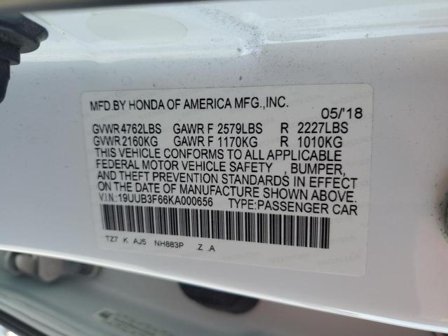 2019 ACURA TLX TECHNO 19UUB3F66KA000656