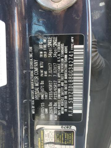 2016 HYUNDAI SANTA FE S - 5XYZTDLB8GG342741