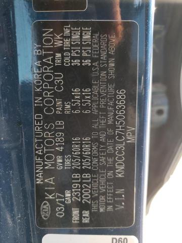 2017 KIA NIRO EX KNDCC3LC7H5063686