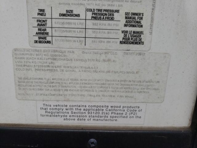 2017 GRANDESIGN MOMENTUM #3234714340