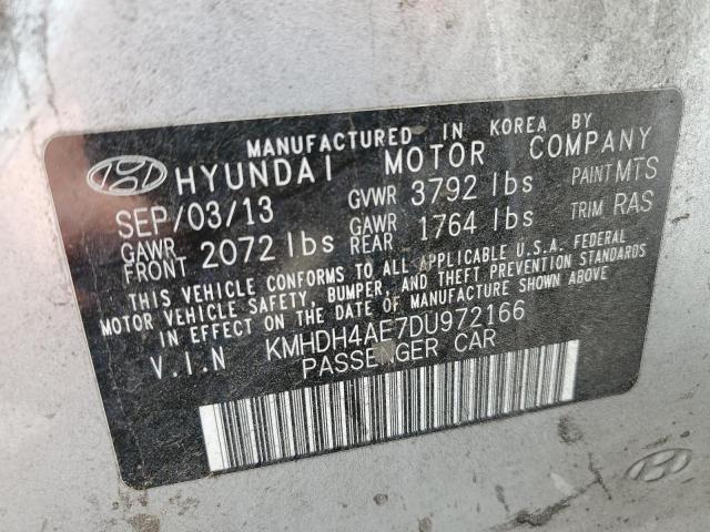 2013 HYUNDAI ELANTRA GL - KMHDH4AE7DU972166