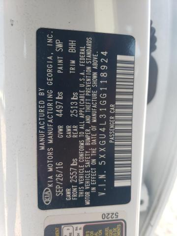 2016 KIA OPTIMA EX - 5XXGU4L31GG118924